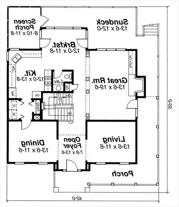 First Floor image of ASHWORTH House Plan
